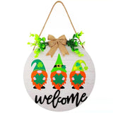 Christmas home door hanging wooden decorations Santa Claus decoration background wholesale holiday Christmas tree decoration