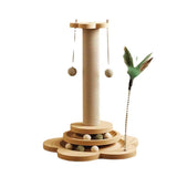 Cat scratch board is wear-resistant and does not shed debris. Cat scratch column is vertical, sisal, and durable. Cat toy is self elevating and can relieve stress. Cat climbing frame is integrated