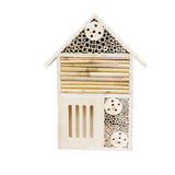 Wooden Outdoor Bee Nest Square Decoration Insect Bee Butterfly House Wooden Hanging Bee Insect Nest