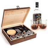 Ice tartar packaging box, wooden whiskey glass box, gift set, double cup whiskey storage box